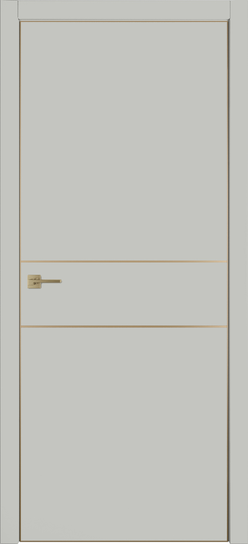 Межкомнатная дверь Urban 2H (Emalex taupe, Gold Edge)